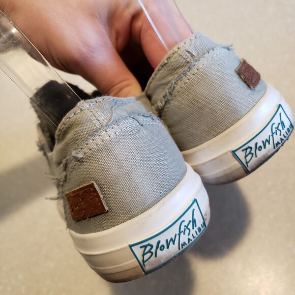 Blowfish Malibu Women's Marley Sweet Gray Color Washed Canvas sz 7 - Picture 5 of 7